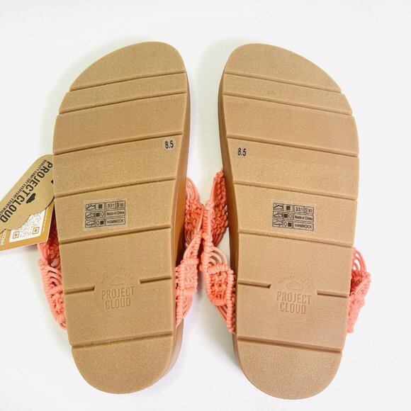 Project Cloud Memory Foam Hammock Sandals Mango Orange Size 8.5 - Picture 6 of 8